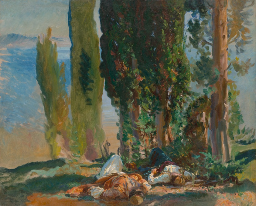 Under the Cypress Trees at Corfu by John Singer Sargent