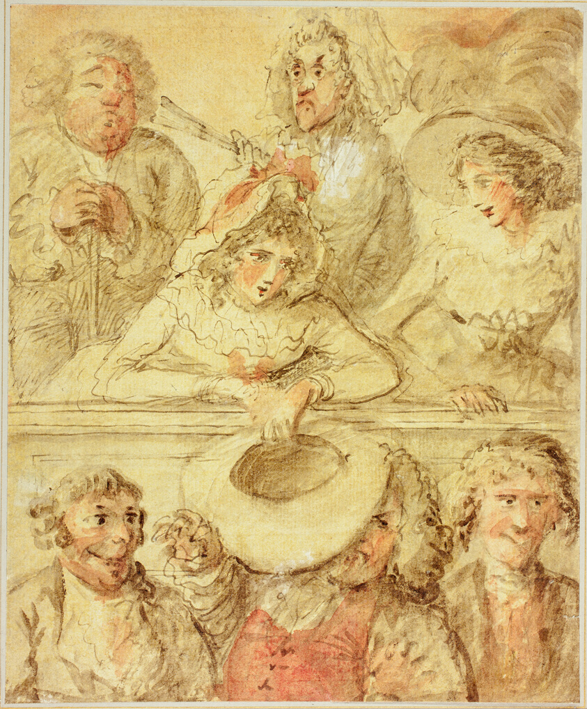 In the Gallery by Henry William Bunbury