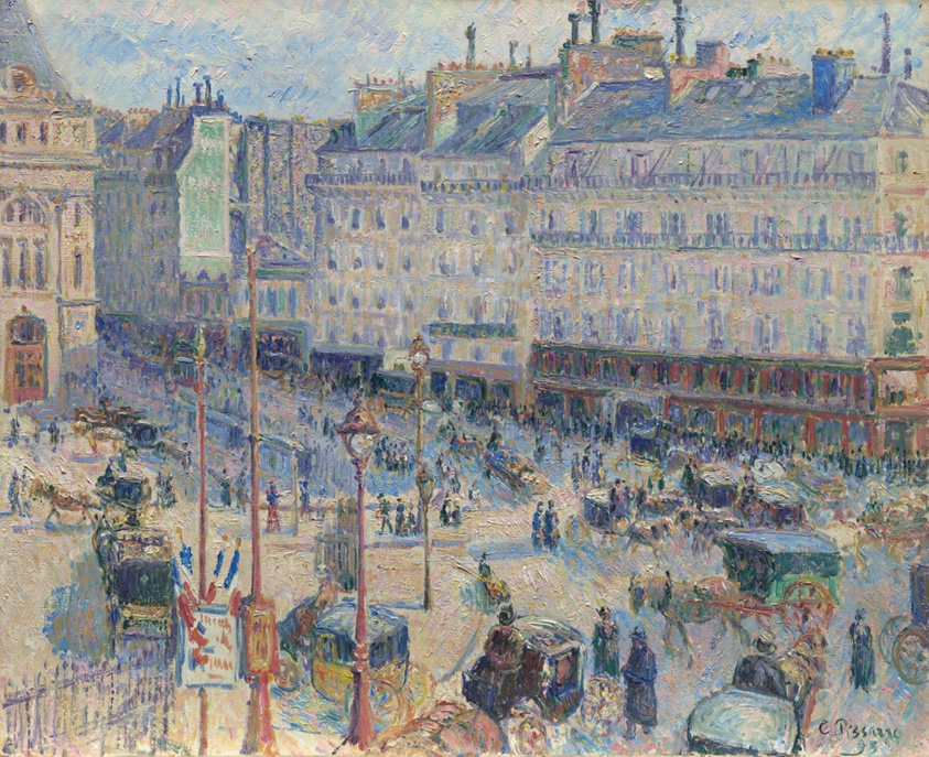 The Place du Havre, Paris by Camille Pissarro