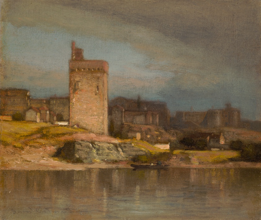 Old Tower at Avignon by Samuel Colman