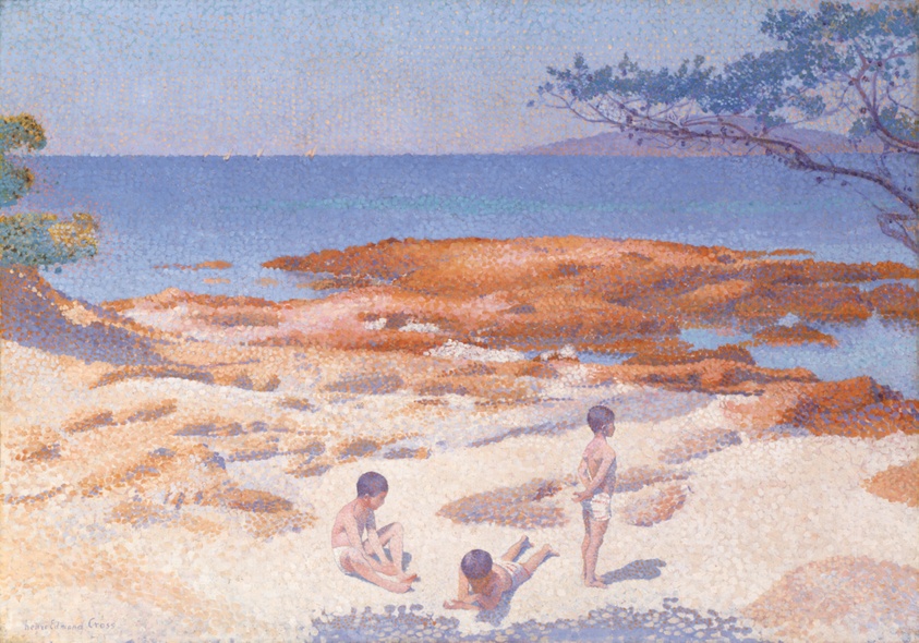 Beach at Cabasson (Baigne-Cul) by Henri Edmond Cross