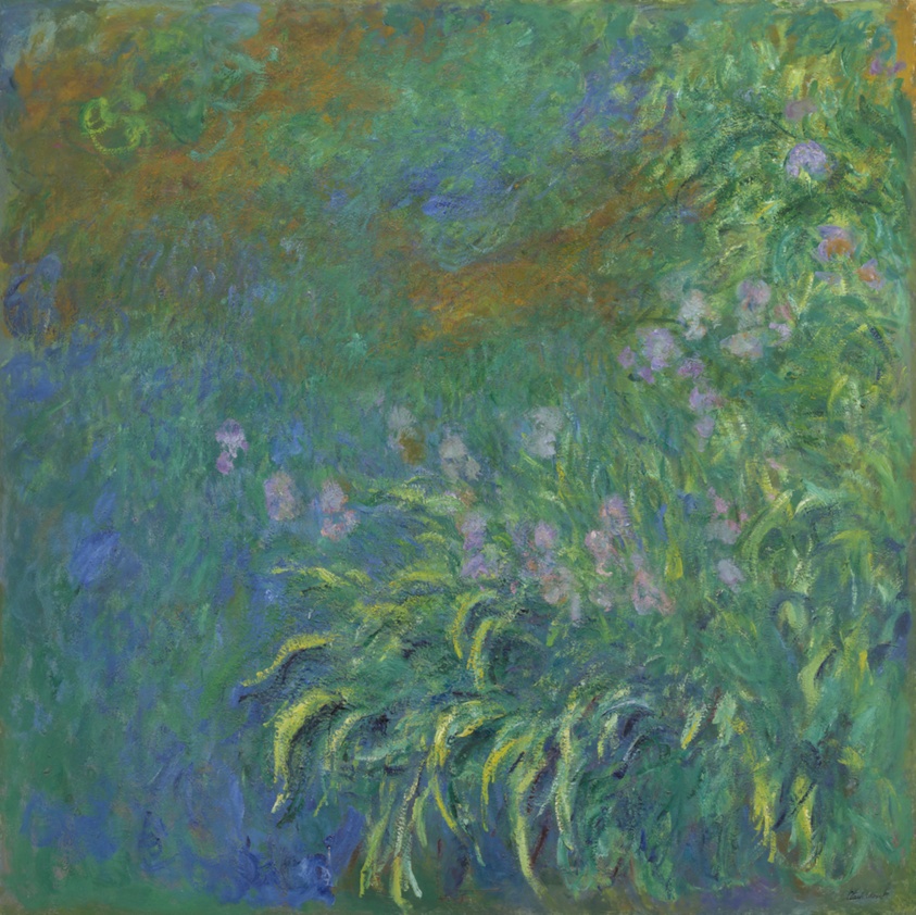 Irises by Claude Monet