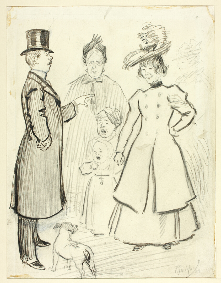 Humorous Scene of London Life in the East End by Philip William May