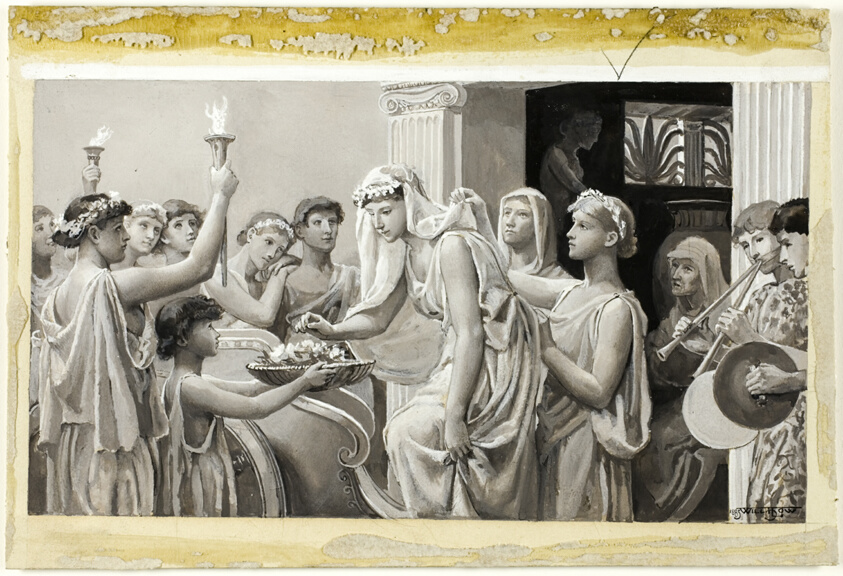 It Was the Custom Then to Bring Away the Bride From Home by Will Hicock Low