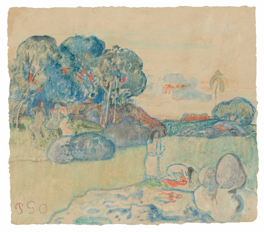 Tahitian Landscape by Paul Gauguin