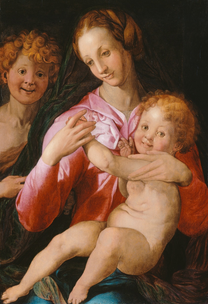 Virgin and Child with the Young Saint John the Baptist by Circle of Agnolo Bronzino