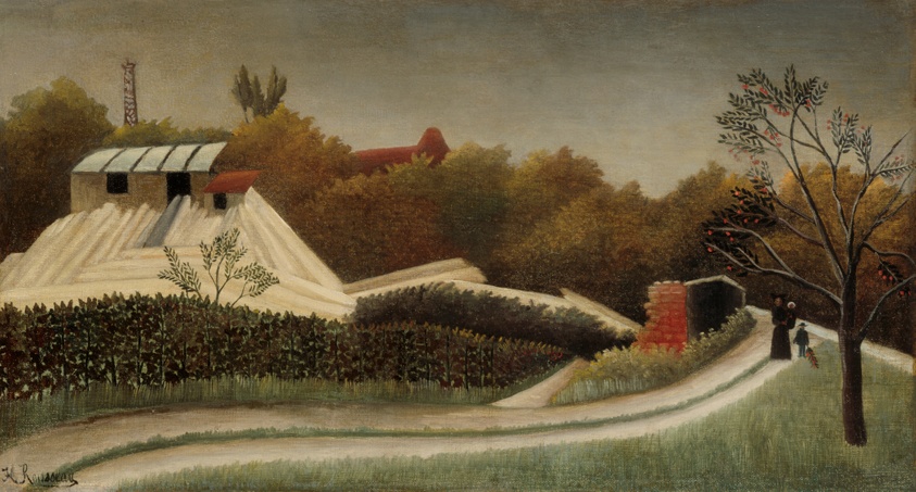 Sawmill, Outskirts of Paris by Henri Rousseau