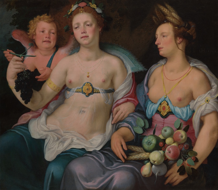 Venus, Cupid and Ceres by Cornelis Cornelisz.