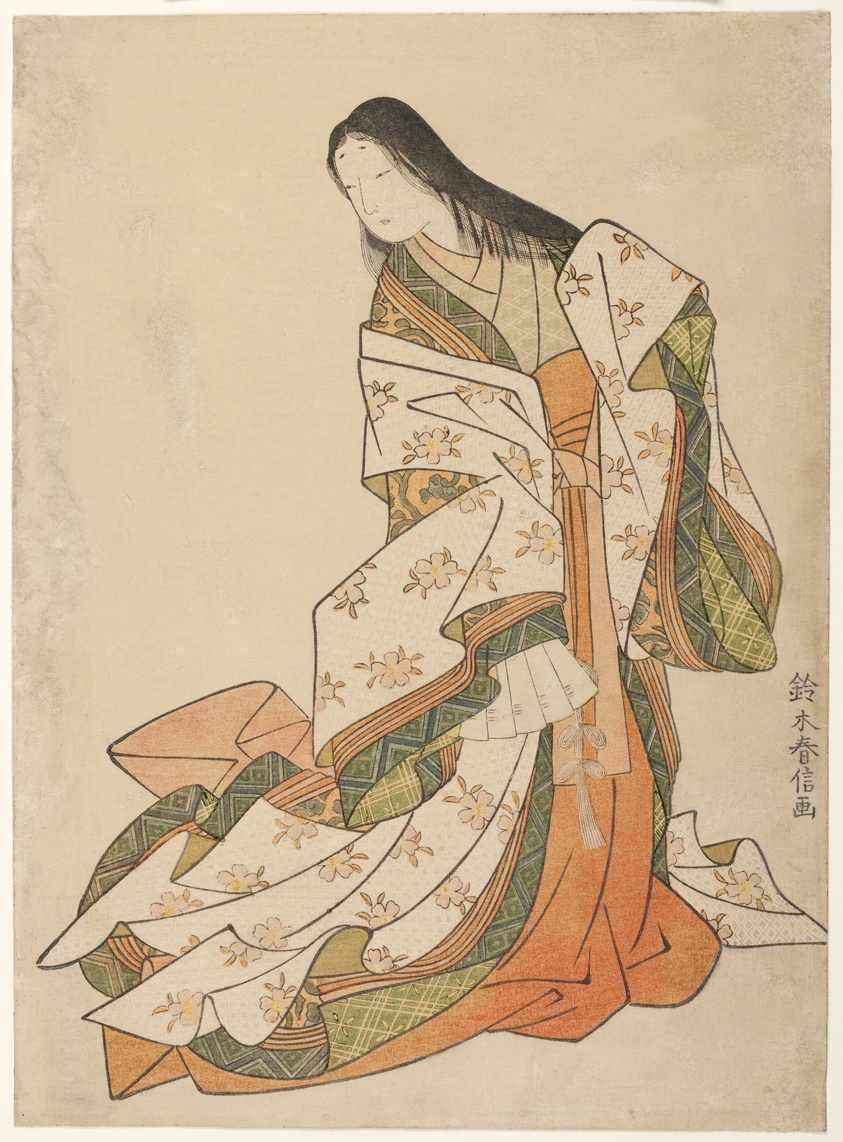 The Poetess Ono no Komachi by Suzuki Harunobu