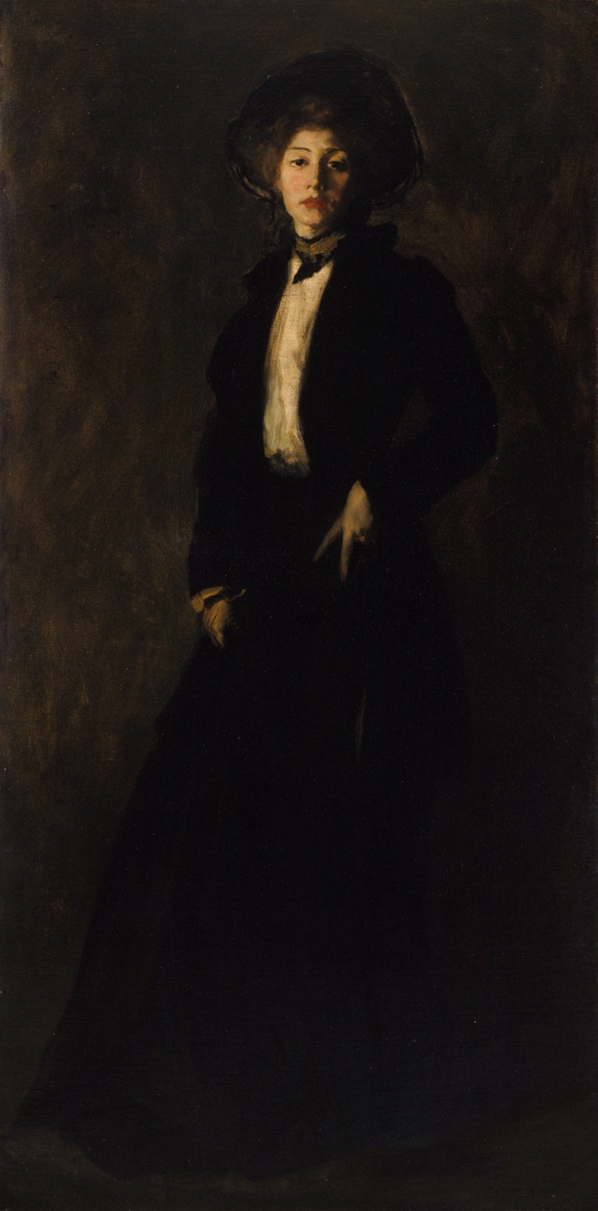 Young Woman in Black by Robert Henri