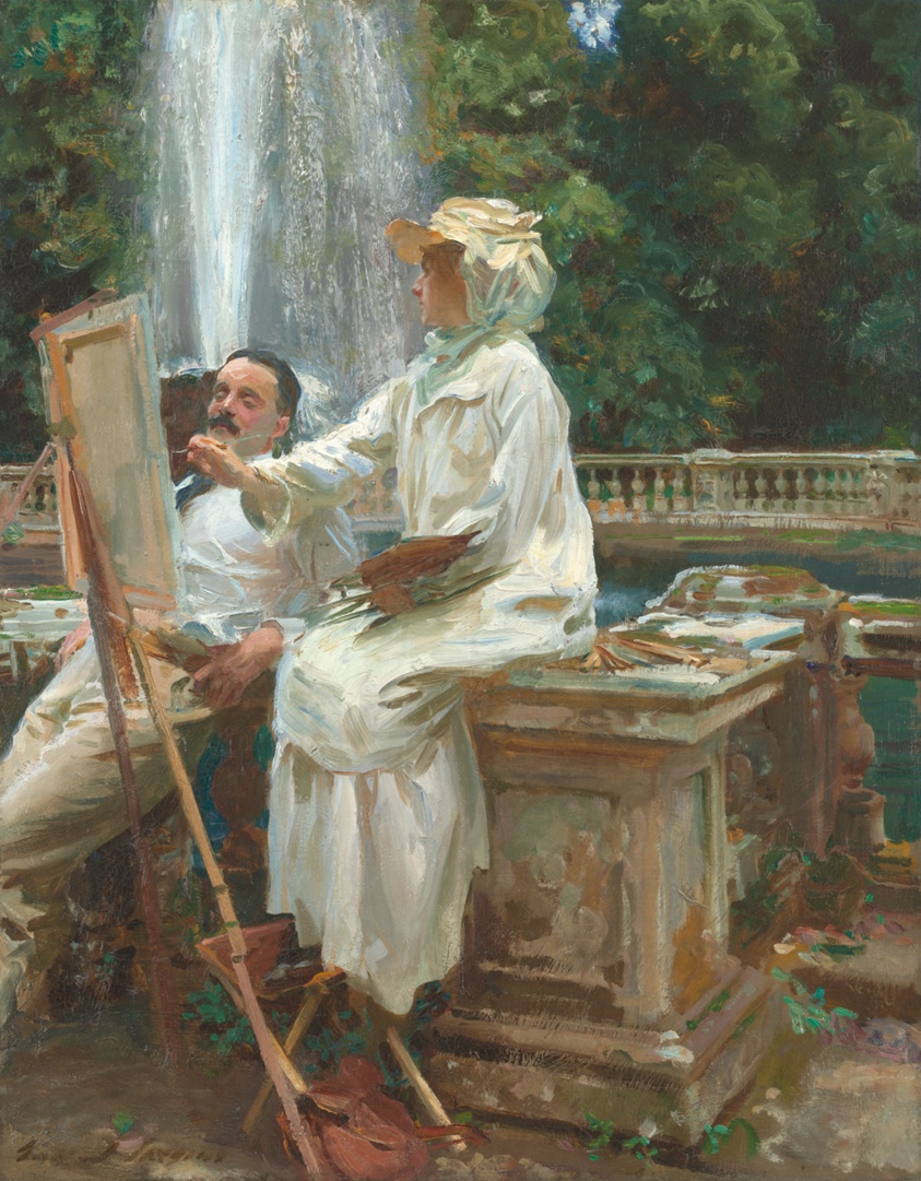 The Fountain, Villa Torlonia, Frascati, Italy by John Singer Sargent