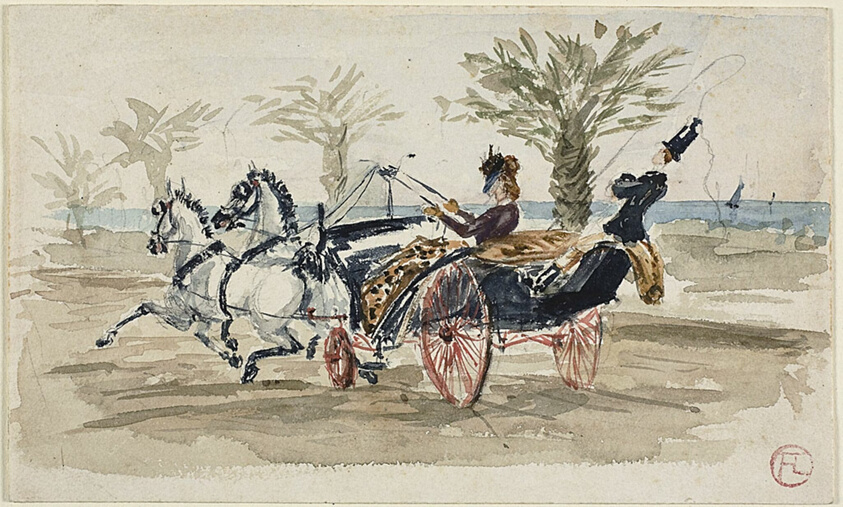 The Promenade des Anglais in Nice by Henri de Toulouse-Lautrec