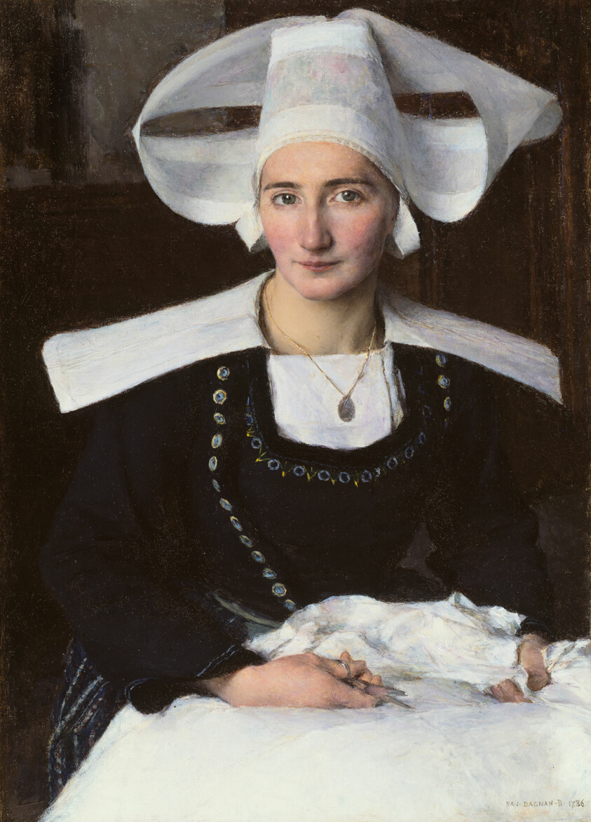 Woman from Brittany by Pascal-Adolphe-Jean Dagnan-Bouveret