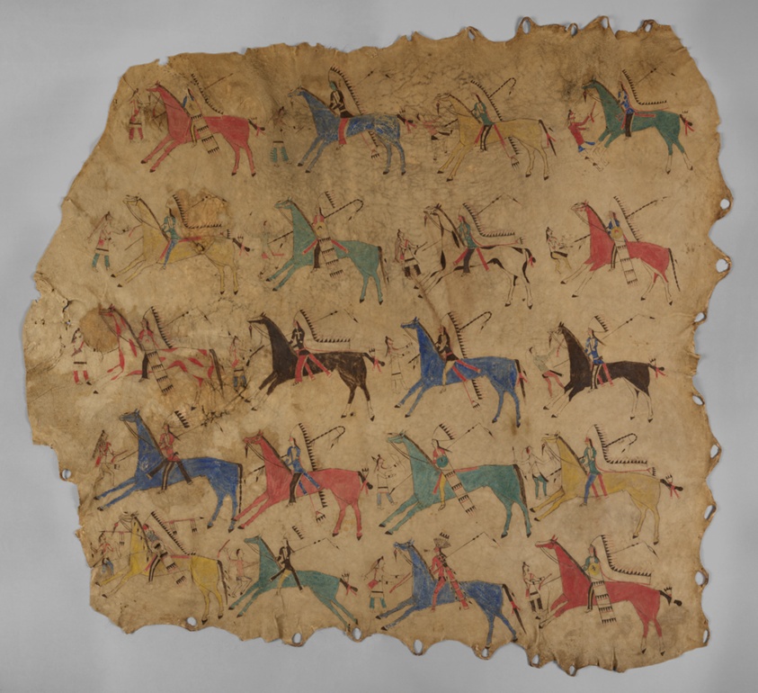 Painted Tipi Curtain: Victory Record of the Elkhorn Scraper Warrior Society by Cheyenne