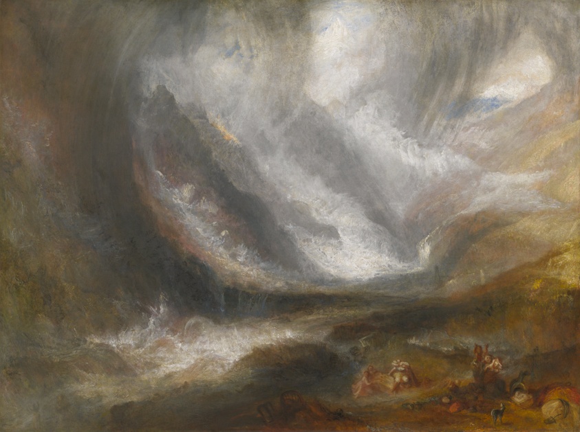 Valley of Aosta: Snowstorm, Avalanche, and Thunderstorm by Joseph Mallord William Turner