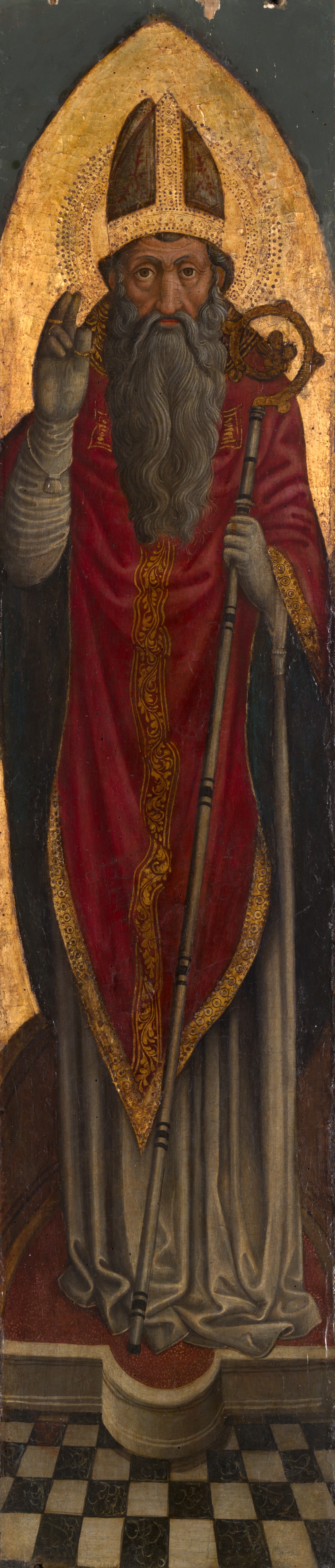 Panels from the Altarpiece of The Assumption of the Virgin with Saints: Bishop Saint by Italian