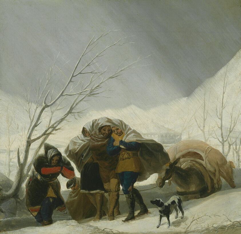 Winter Scene by Francisco José de Goya y Lucientes