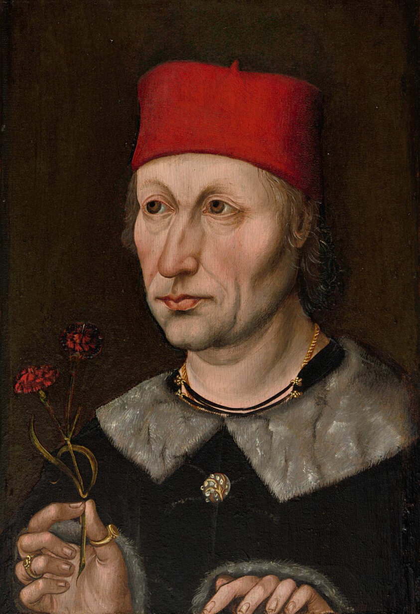 Portrait of a Man in a Red Cap by German