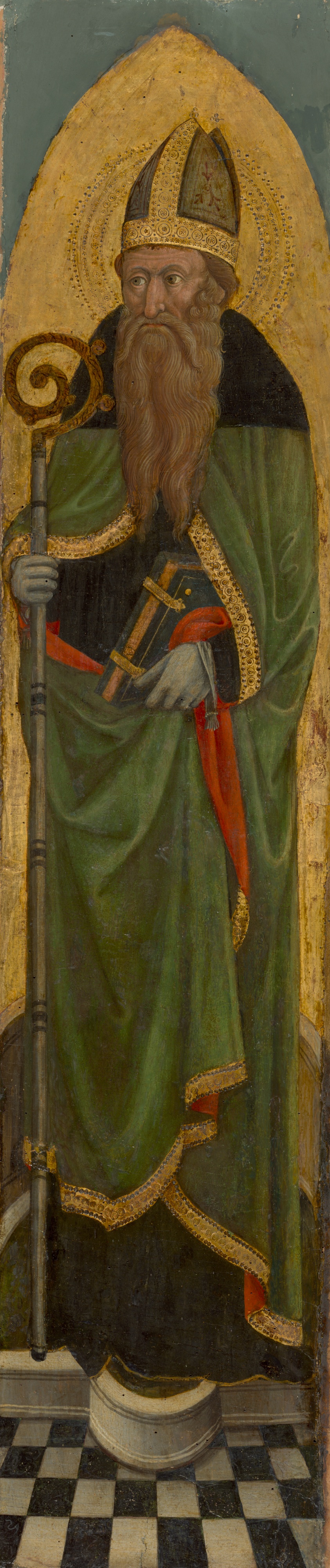 Panels from the Altarpiece of The Assumption of the Virgin with Saints: Bishop Saint by Italian