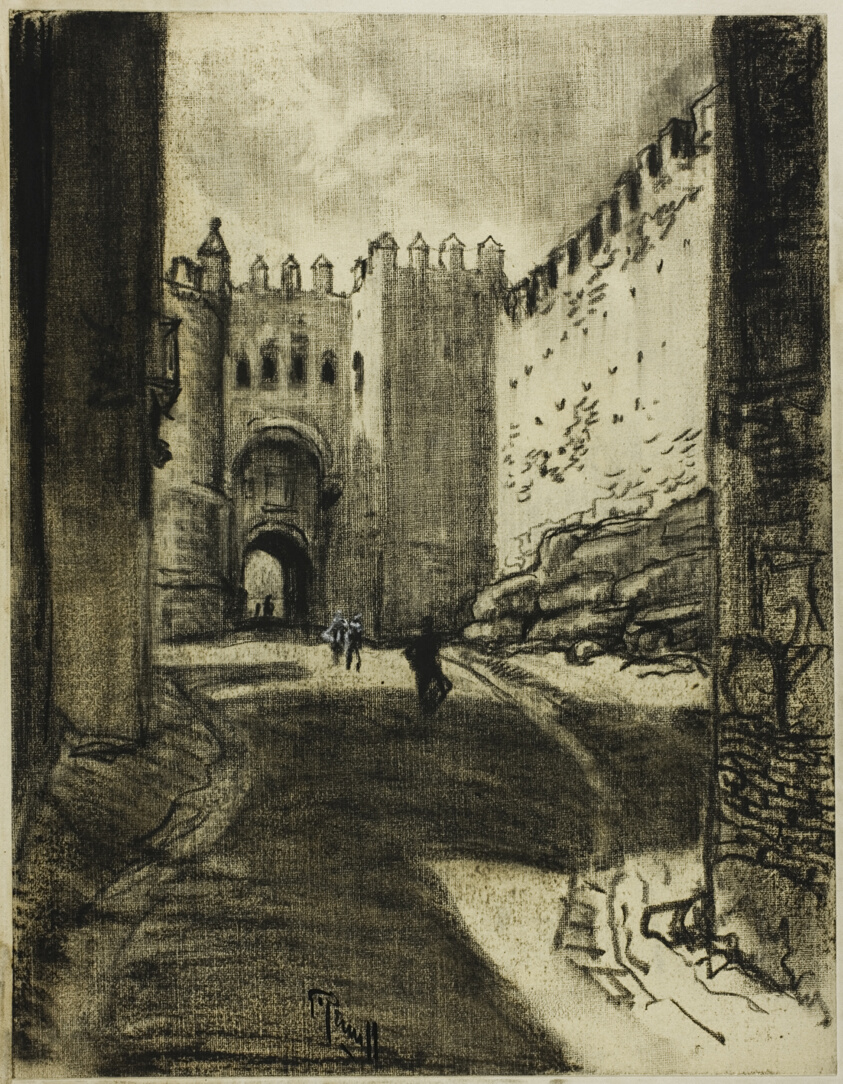 Gateway, Segovia, from Castilian Days by Joseph Pennell