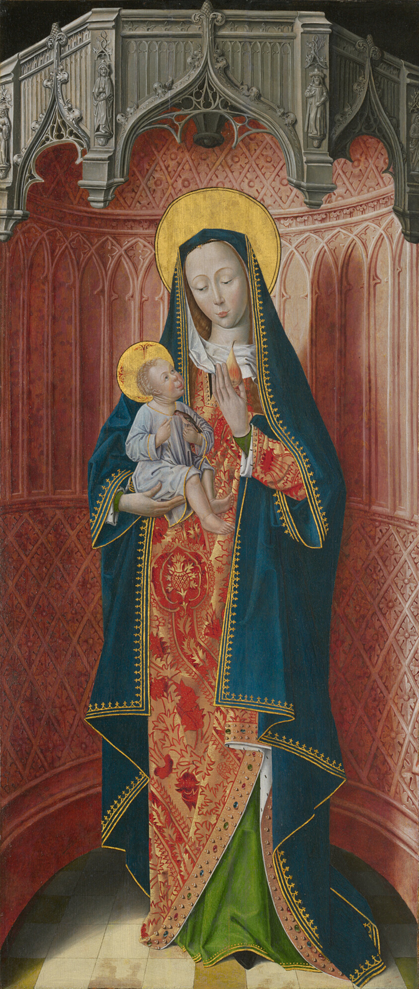 Panels from the High Altar of the Charterhouse of Saint-Honoré, Thuison-les-Abbeville: Virgin and Child by French