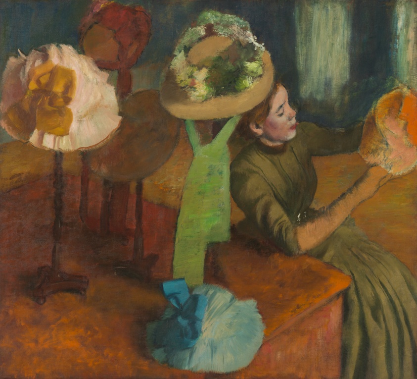 The Millinery Shop by Hilaire Germain Edgar Degas
