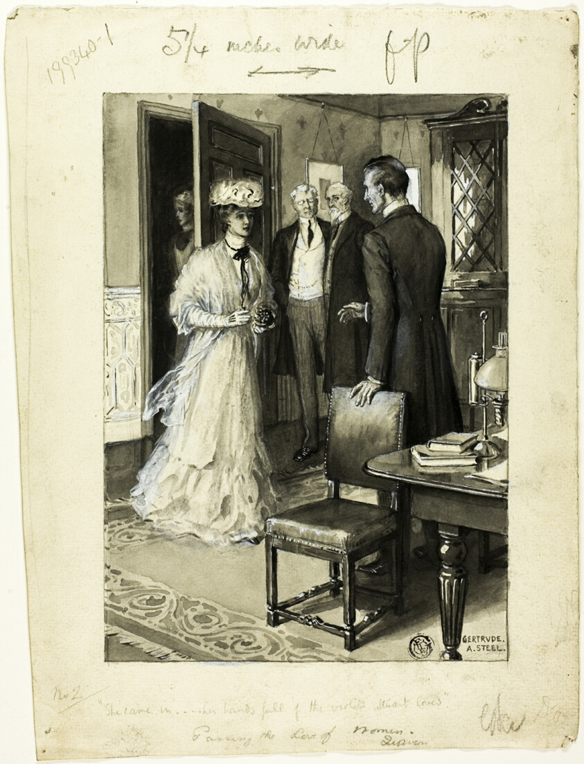 She Came In...Her Hands Full of the Violets Stuart Loved by Gertrude A. Steel