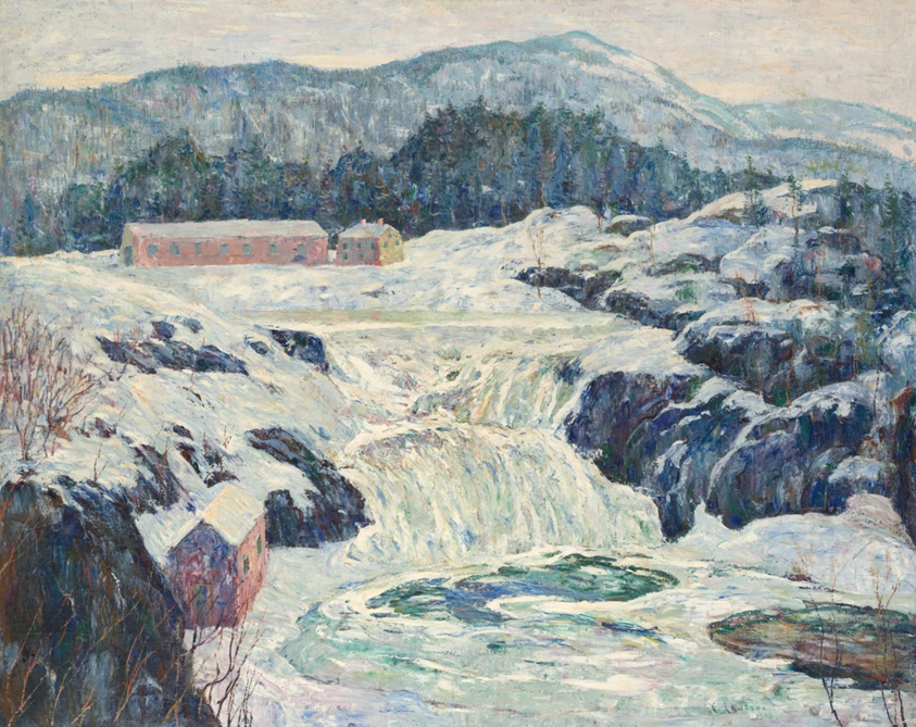 Ice-Bound Falls by Ernest Lawson