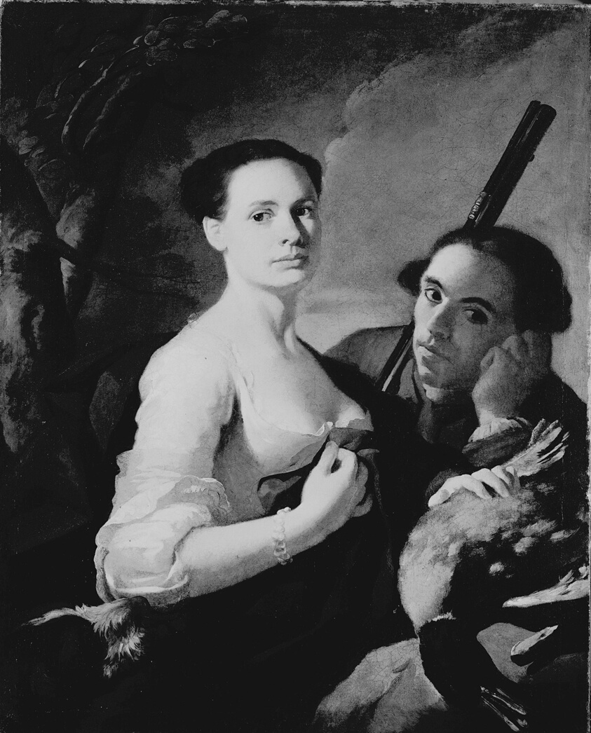 Young Woman with Hunter by Italian