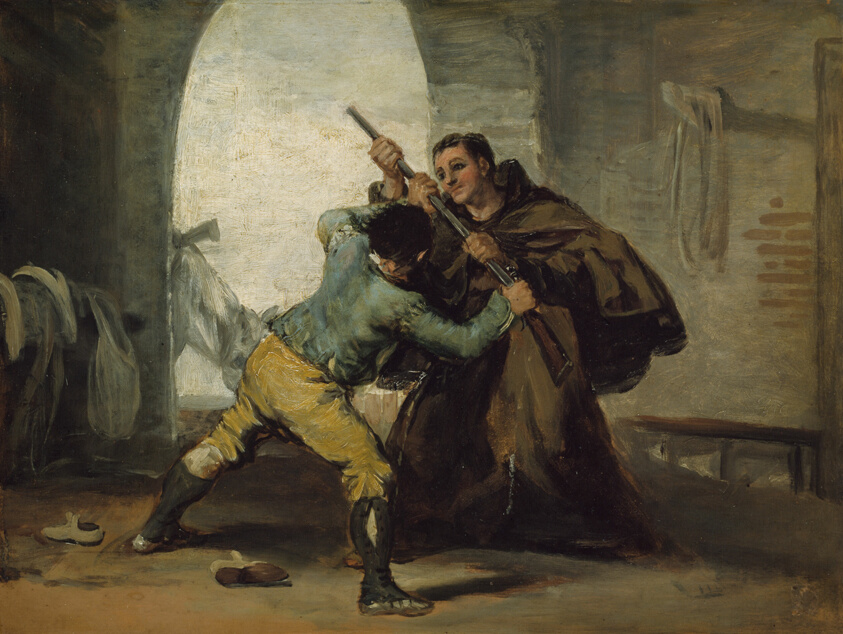 Friar Pedro Wrests the Gun from El Maragato by Francisco José de Goya y Lucientes