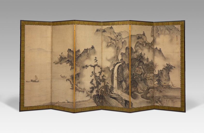 Landscape of the Four Seasons by Sesson Shukei