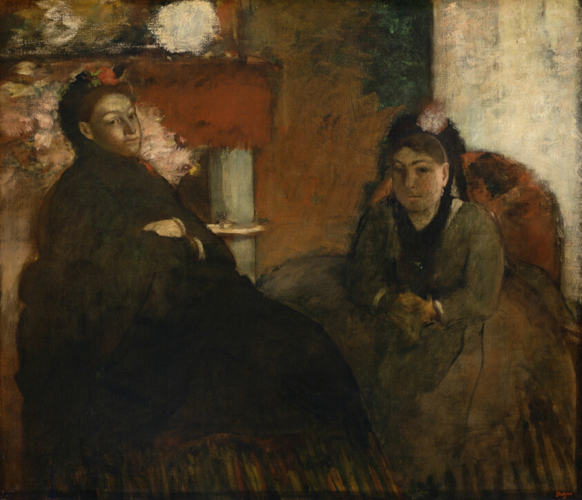 Portrait of Mme Lisle and Mme Loubens by Hilaire Germain Edgar Degas