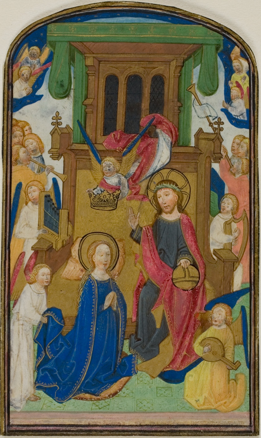The Coronation of the Virgin, from a Book of Hours by Willem Vrelant