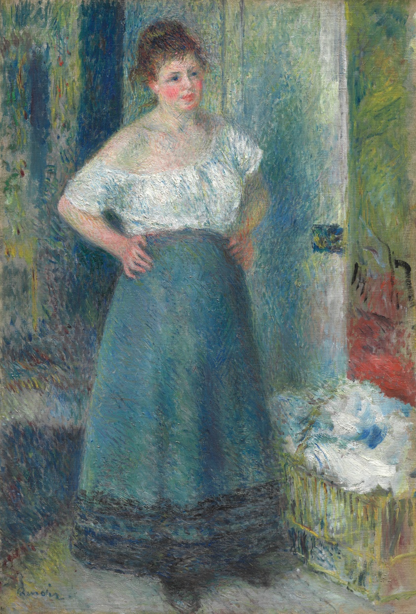 The Laundress by Pierre-Auguste Renoir