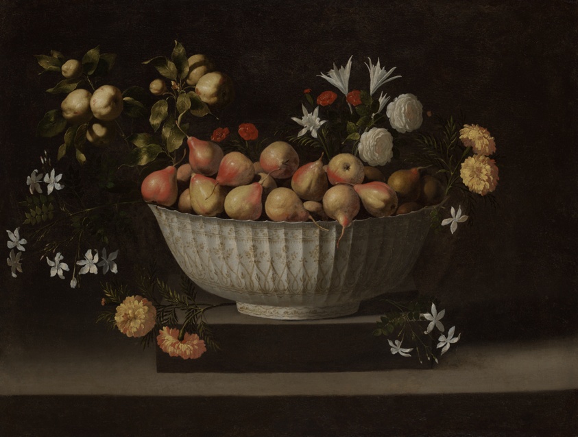 Flowers and Fruit in a Chinese Bowl by Juan de Zurbarán