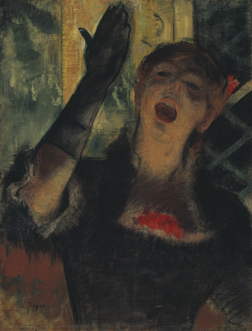 Café Singer by Hilaire Germain Edgar Degas