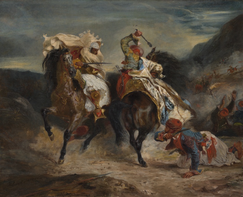 The Combat of the Giaour and Hassan by Eugène Delacroix