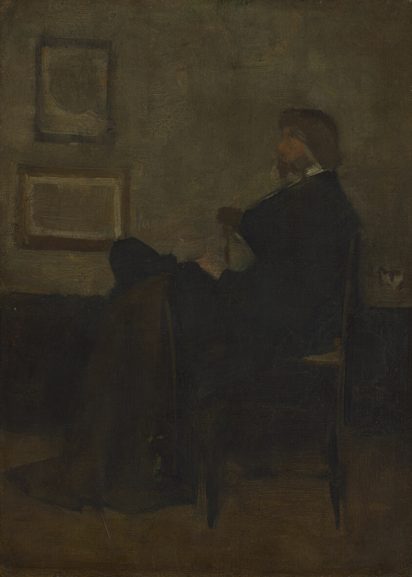 Study for "Arrangement in Grey and Black, No. 2: Portrait of Thomas Carlyle" by James McNeill Whistler