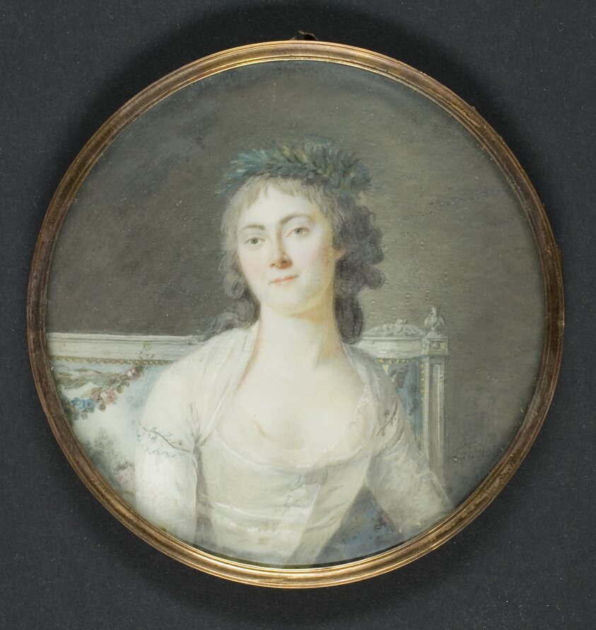 Portrait of Mlle de Saint-Ange by Jérôme Langlois