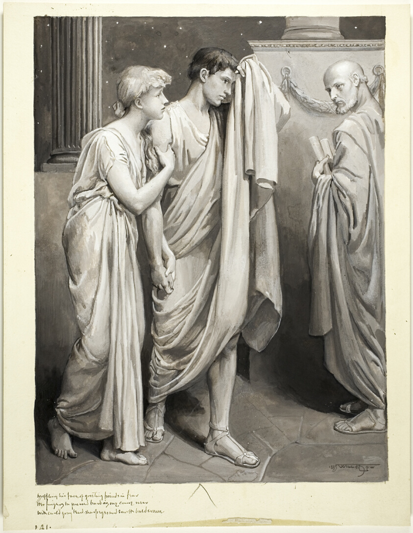 As One Came Near with Curl'd Gray Beard, Sharp Eyes, and Smooth Bald Crown by Will Hicock Low