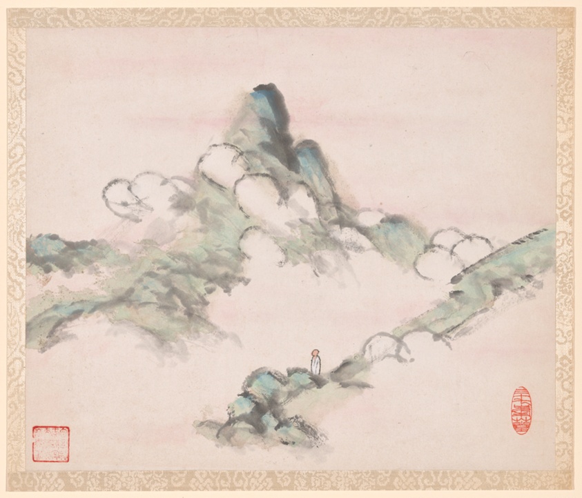 Album of Landscapes and Calligraphy for Liu Songfu by Xugu