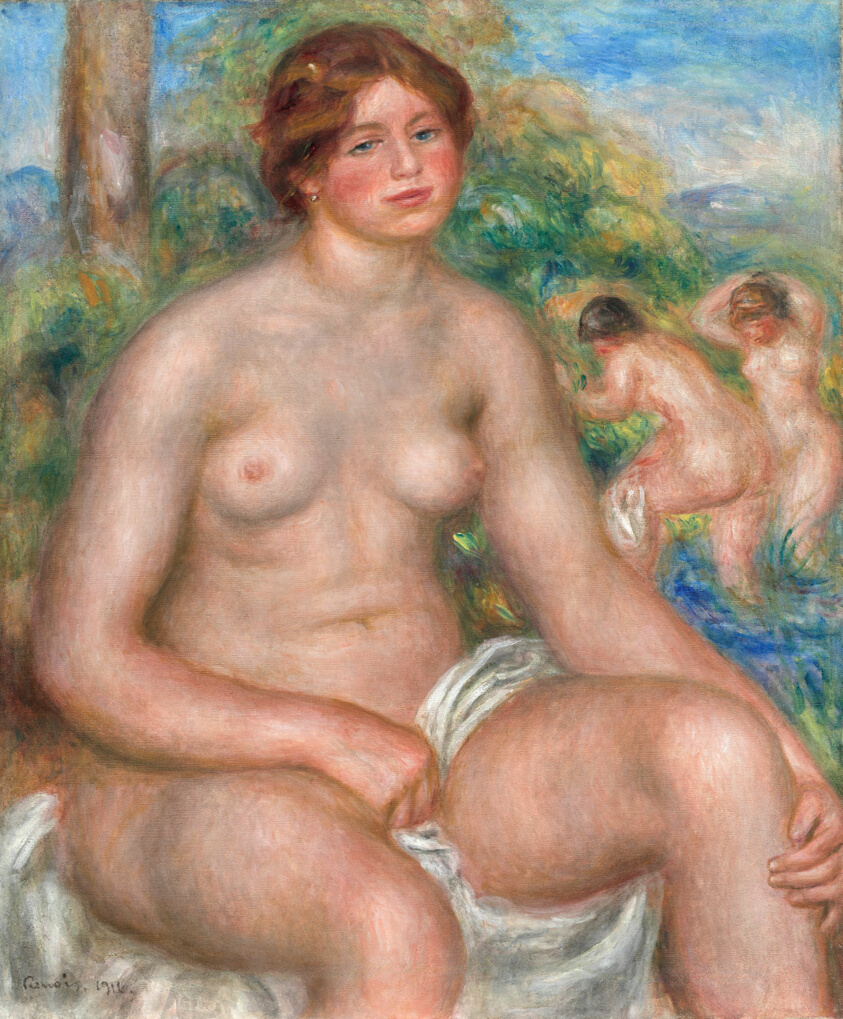 Seated Bather by Pierre-Auguste Renoir