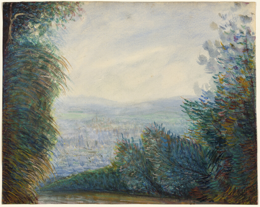 The Auvers Valley on the Oise River by Pierre-Auguste Renoir