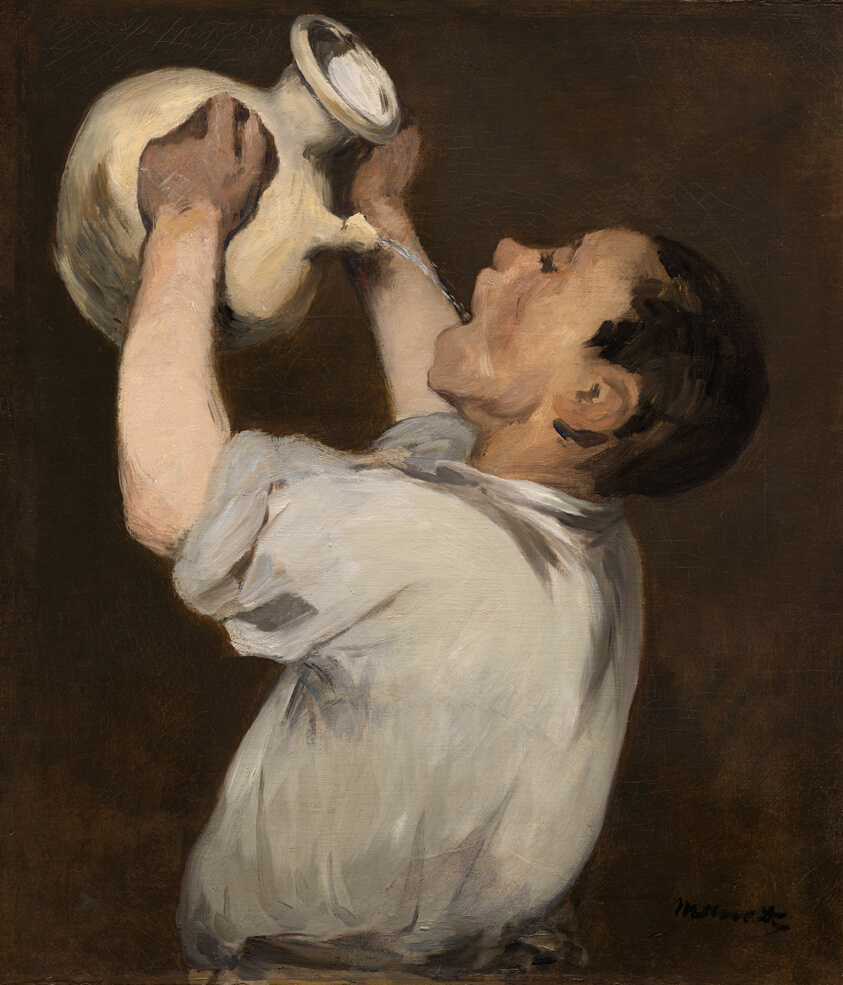 Boy with Pitcher (La Régalade) by Édouard Manet