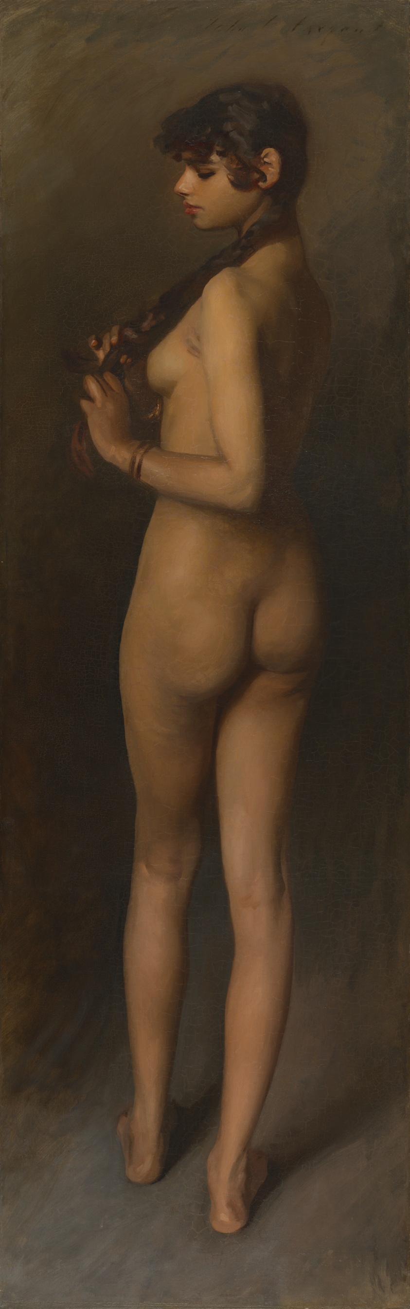 Life Study (Study of an Egyptian Girl) by John Singer Sargent