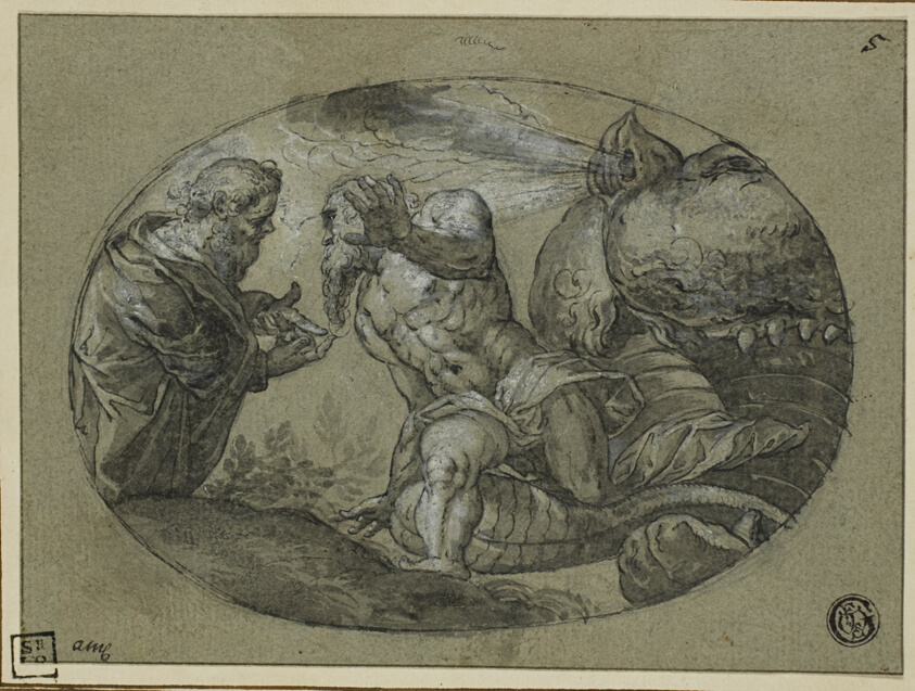 Jonah Cast Up by the Whale by Tintoretto