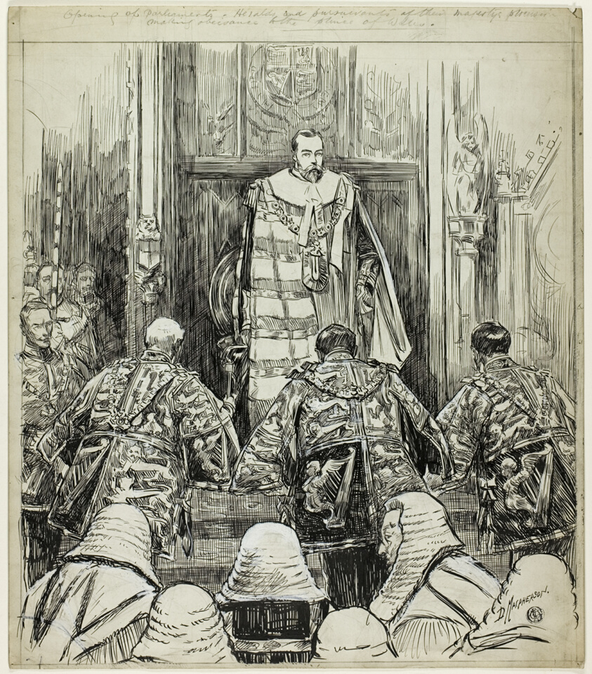 Opening of Parliment under Edward VII by Douglas MacPherson
