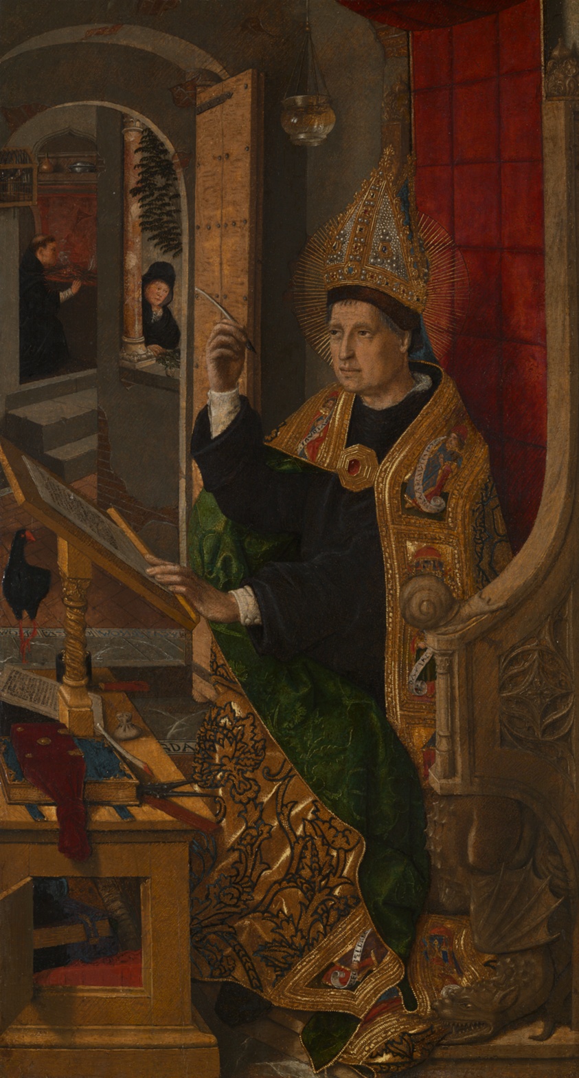A Bishop Saint by Bartolomé Bermejo
