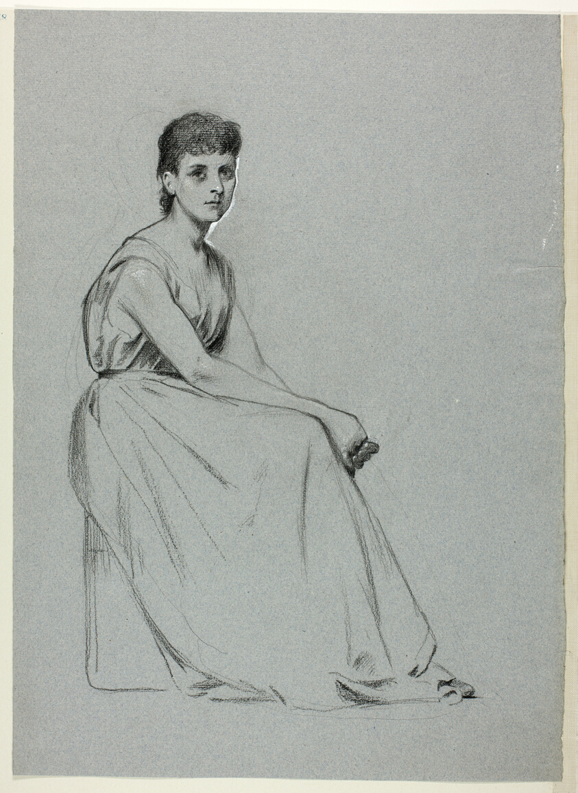Seated Woman Facing Right by Henry Stacy Marks