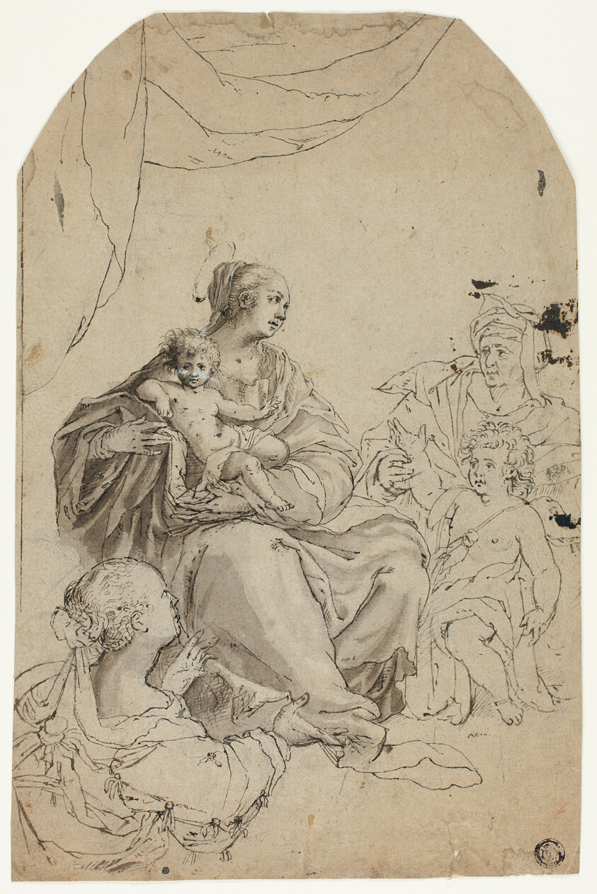 Madonna and Child with Saints Elizabeth, John and Anne by Hans von Aachen